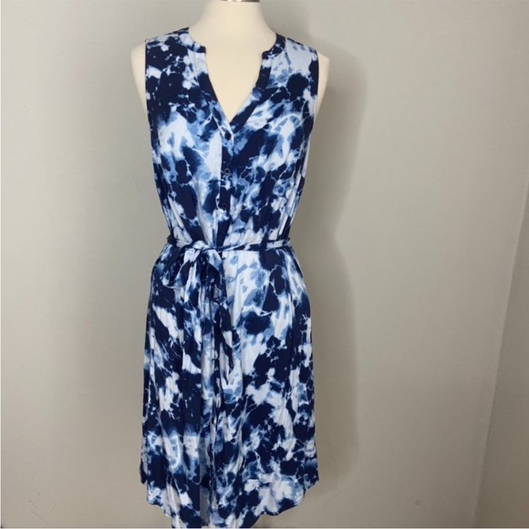 Torrid Tie Dye Challis Button Front Shirt Dress - Picture 3 of 7